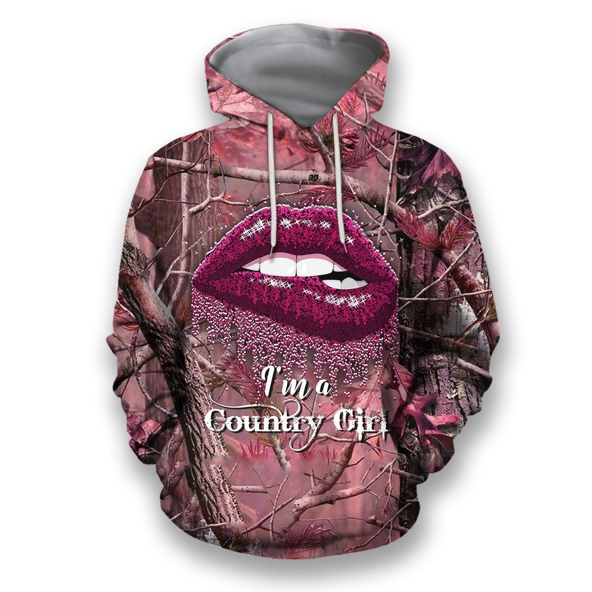 All Over Printed Camo Lips Shirts-Apparel-HbArts-Hoodies-S-Vibe Cosy™