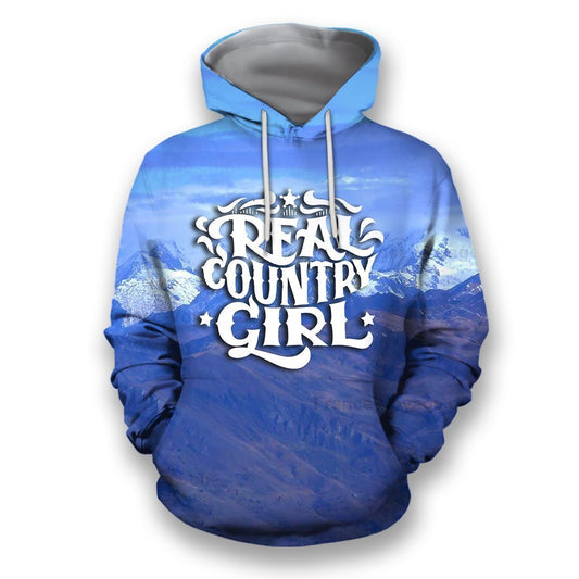 All Over Printed Real Country Girl Shirts-Apparel-HbArts-Hoodies-S-Vibe Cosy™