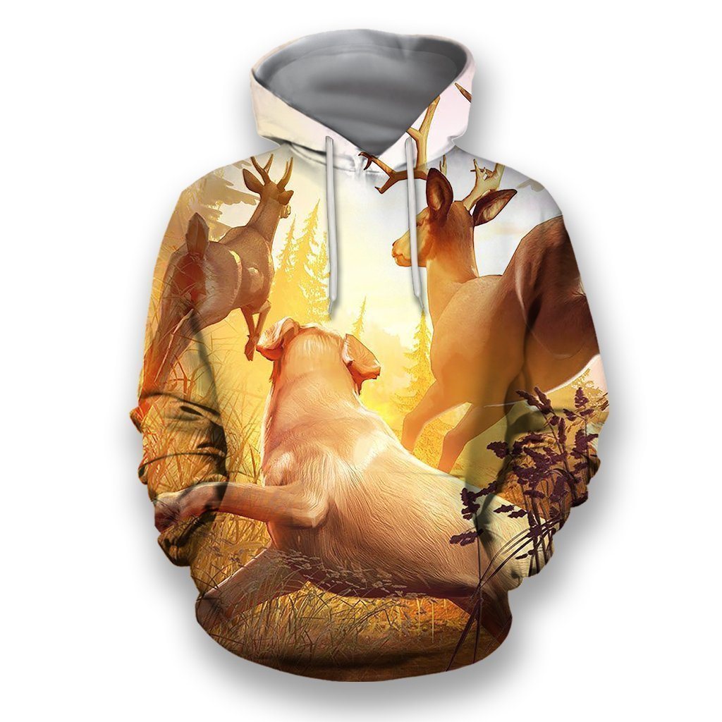 All Over Printed Hunting Dog Closthes-Apparel-HbArts-Hoodie-S-Vibe Cosy™