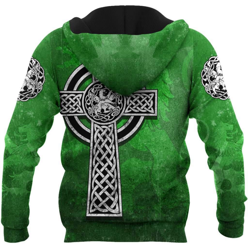 Celtic Cross Lion HAC MP741-Apparel-MP-Hoodie-S-Vibe Cosy™