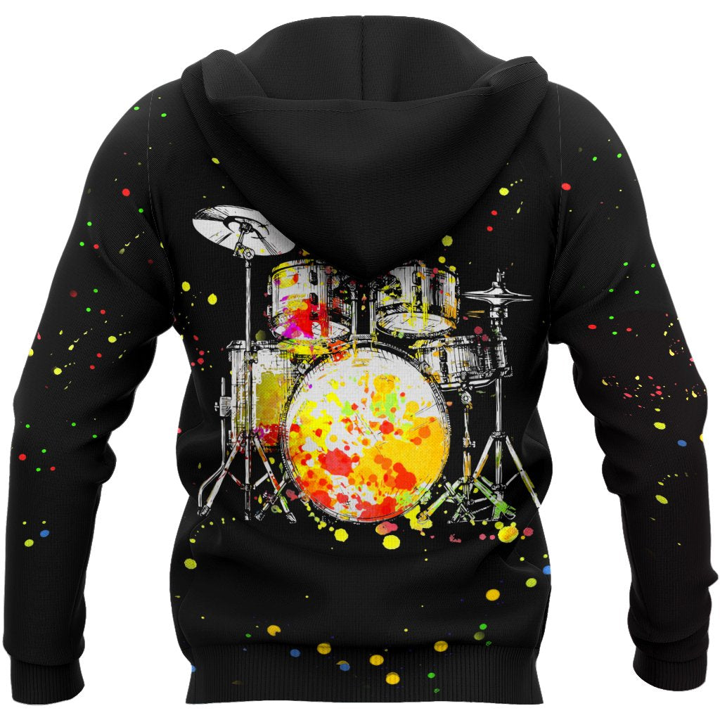 Drum music 3d hoodie shirt for men and women HG HAC23122-Apparel-HG-Zip hoodie-S-Vibe Cosy™