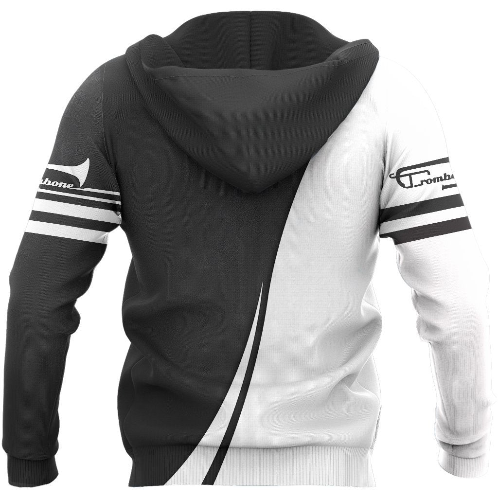 Trombone music 3d hoodie, t-shirt, sweatshirt for men and women HG HAC31202-Apparel-HG-Zip hoodie-S-Vibe Cosy™
