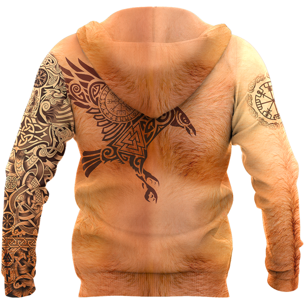 Real Viking Tattoos All Over Printed AM021001-Apparel-HP Arts-Hoodie-S-Vibe Cosy™