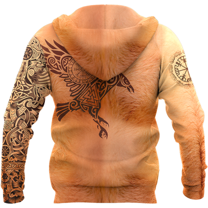 Real Viking Tattoos All Over Printed AM021001-Apparel-HP Arts-Hoodie-S-Vibe Cosy™