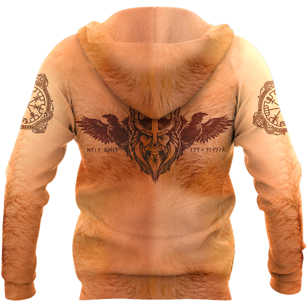 Real Viking Christmas Tattoos All Over Printed AM051001-Apparel-HP Arts-Hoodie-S-Vibe Cosy™