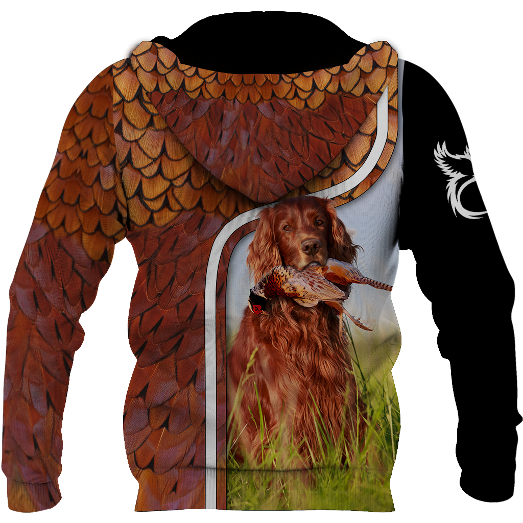 Pheasant Setter Hunting 3D All Over Printed Shirts For Men And Women JJ080202-Apparel-MP-Hoodie-S-Vibe Cosy™