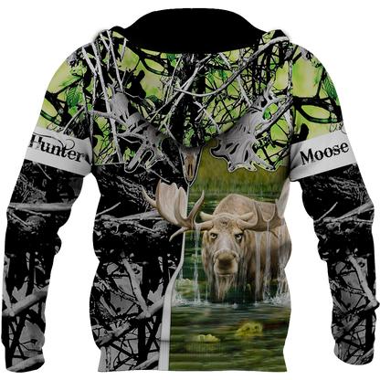 Beutiful moose hunting camo 3D all over printed shirts for man and women JJ161202 PL-Apparel-PL8386-sweatshirt-S-Vibe Cosy™