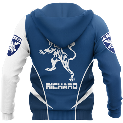 Scottish Rampant Lion Active Special Hoodie (Customize)-Apparel-PL8386-Hoodie-S-Vibe Cosy™