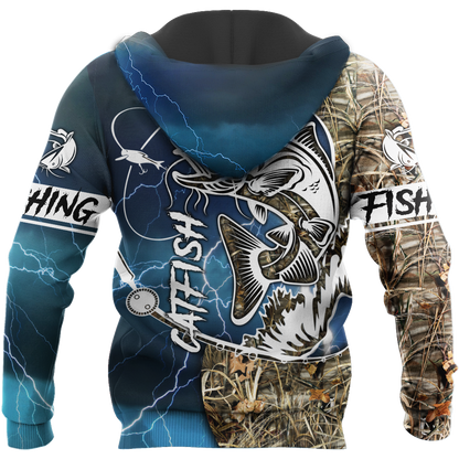 Catfish fishing 3d all over printed Shirts for men and women TR170100 - Amaze Style™-Apparel