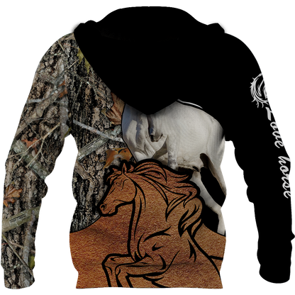 Beautiful Horse Shirt Muddy Design - Winter Set for Men and Women JJ101202-Apparel-NNK-Hoodie-S-Vibe Cosy™