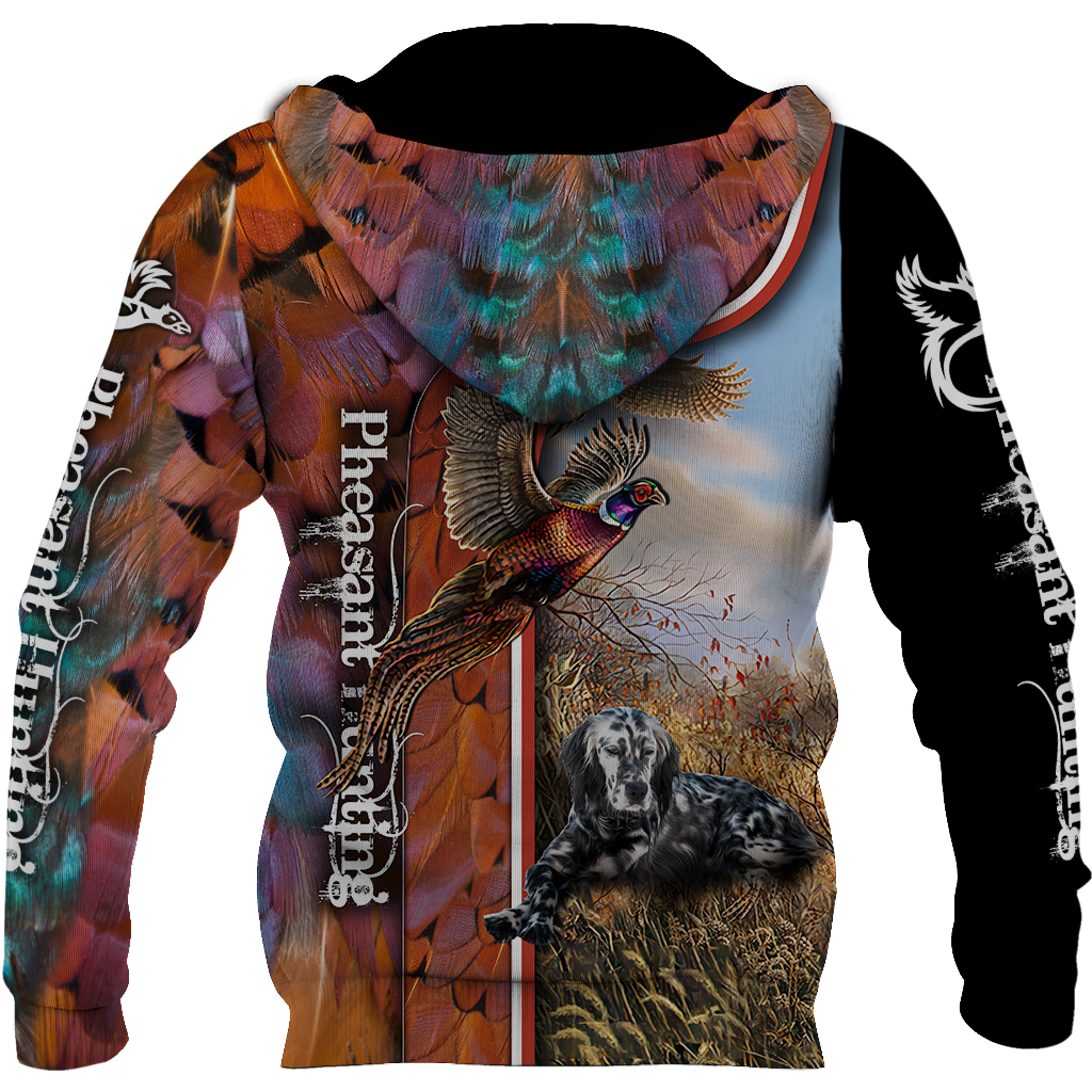 Pheasant Hunting Setter 3D All Over Printed Shirts For Men And Women JJ050202-Apparel-MP-Hoodie-S-Vibe Cosy™