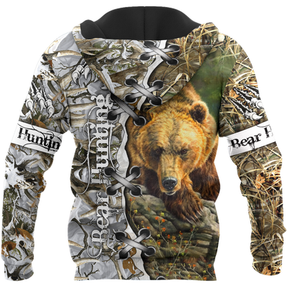 BEAR HUNTING CAMO 3D ALL OVER PRINTED SHIRTS FOR MEN AND WOMEN Pi061203 PL-Apparel-PL8386-Hoodie-S-Vibe Cosy™