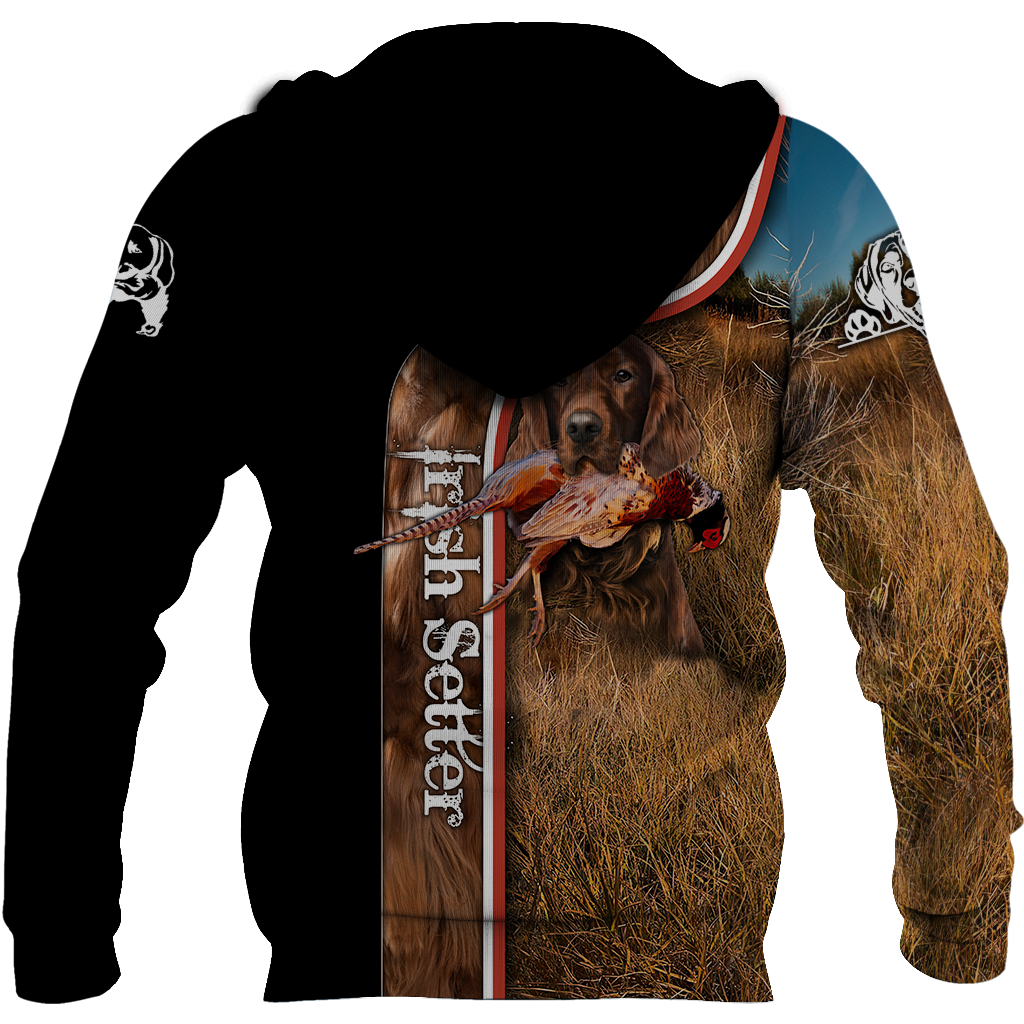 Pheasant Setter Hunting 3D All Over Printed Shirts For Men And Women JJ100201-Apparel-MP-Hoodie-S-Vibe Cosy™