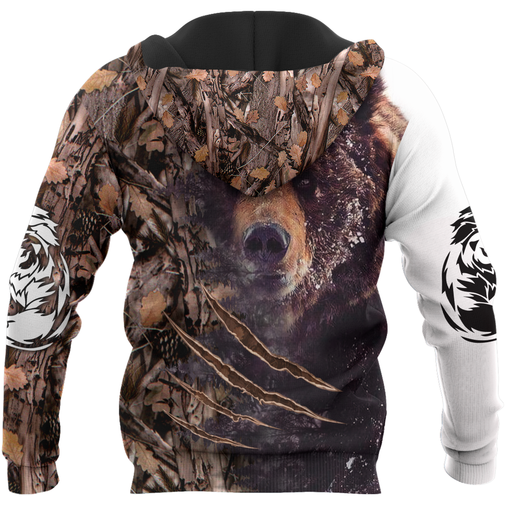 BEAR HUNTING CAMO 3D ALL OVER PRINTED SHIRTS FOR MEN AND WOMEN Pi071202 PL-Apparel-PL8386-Hoodie-S-Vibe Cosy™