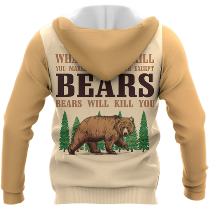 Look A Menu - Camping Bear NNKQ303A-Apparel-NNK-Hoodie-S-Vibe Cosy™