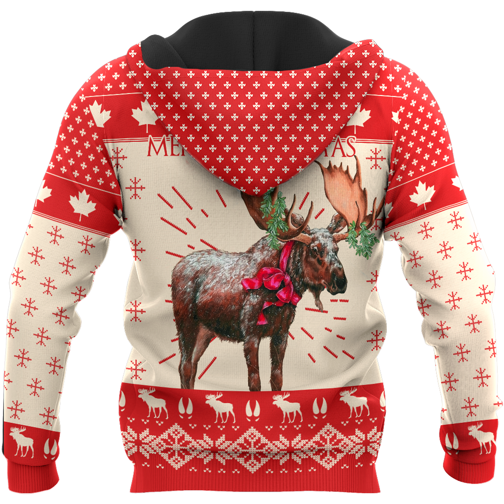 Christmas Reindeer Pi191001-Apparel-NNK-Zipped Hoodie-S-Vibe Cosy™