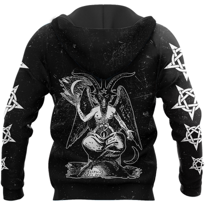 The Satanic Baphomet 3D  All Over Printed Hoodie MP853 - Amaze Style™-Apparel