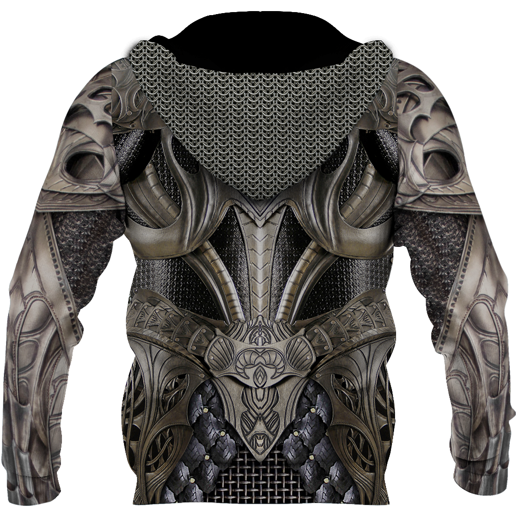 3D Printed Hoodie Chainmail Knight Armor Clothes JJ060304-Apparel-MP-Hoodie-S-Vibe Cosy™