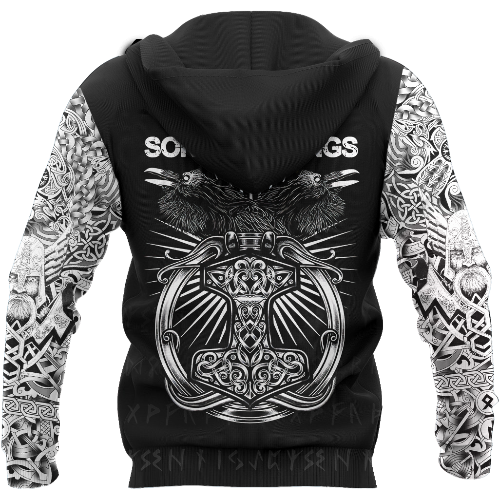 Raven Of Odin All Over Printed AM161001-Apparel-HP Arts-Hoodie-S-Vibe Cosy™