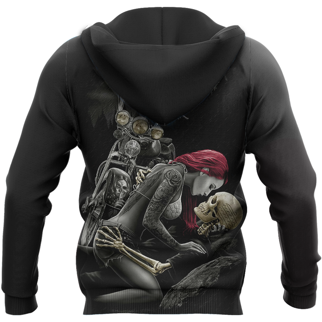 Rider and Skull Is My Life PL205-Apparel-PL8386-Hoodie-S-Vibe Cosy™
