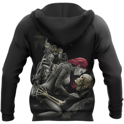 Rider and Skull Is My Life PL205-Apparel-PL8386-Hoodie-S-Vibe Cosy™