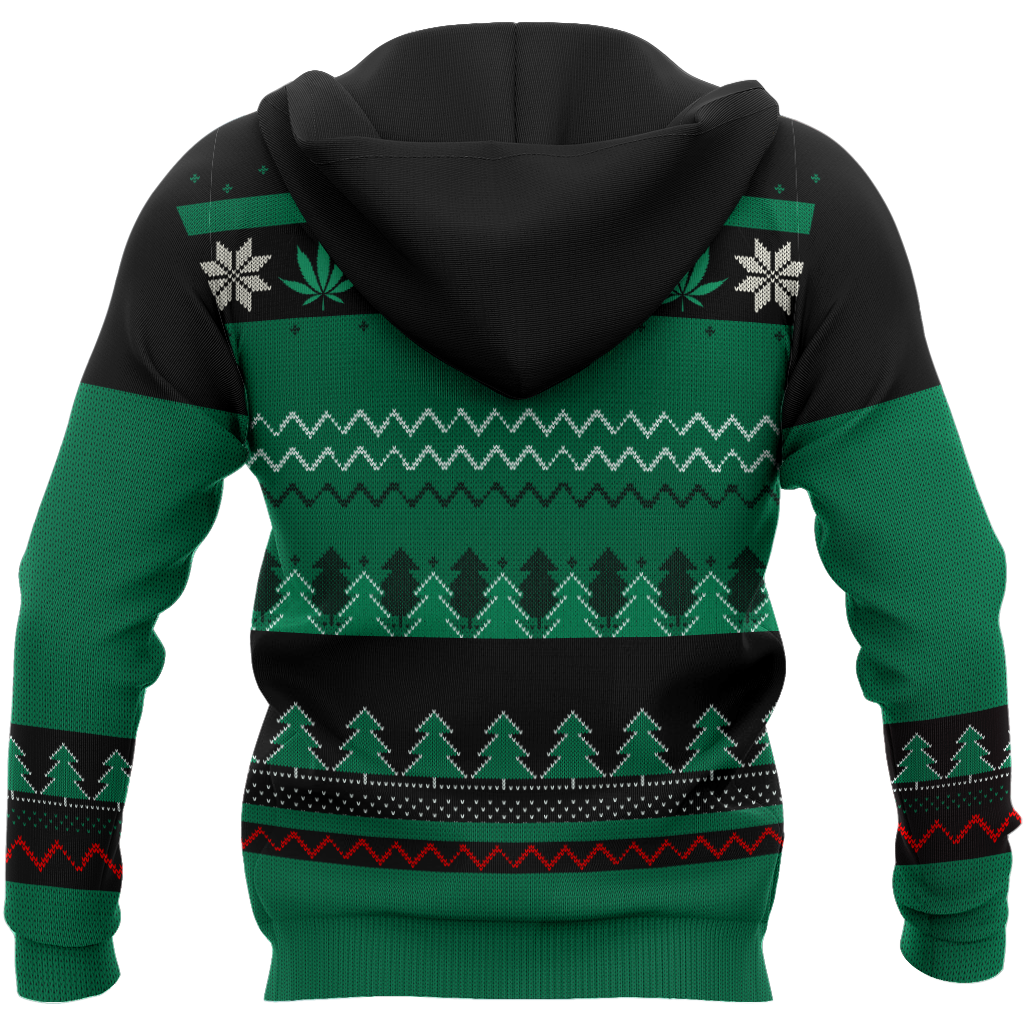 Ugly Christmas Marijuana UFO Pi111101 (Only specials can read this)-Apparel-NNK-Zipped Hoodie-S-Vibe Cosy™