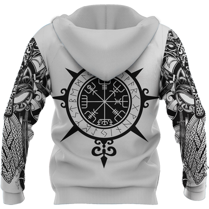 Viking Odin All Over Printed version 2.0 AM281004-Apparel-HP Arts-Hoodie-S-Vibe Cosy™