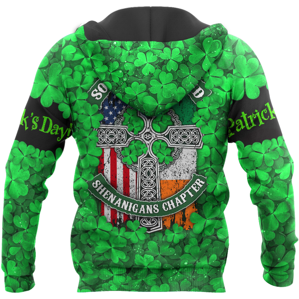 Happy St Patrick's Day Irish Hoodie T-Shirt Sweatshirt for Men and Women Pi170203-Apparel-NM-Hoodie-S-Vibe Cosy™