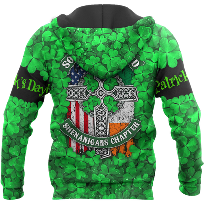 Happy St Patrick's Day Irish Hoodie T-Shirt Sweatshirt for Men and Women Pi170203-Apparel-NM-Hoodie-S-Vibe Cosy™