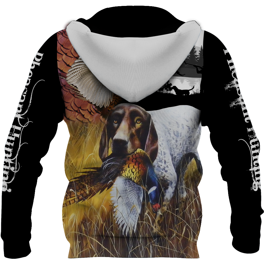 Pheasant German Shorthaired Pointer Hunting 3D All Over Printed Shirts For Men And Women JJ110201-Apparel-MP-Hoodie-S-Vibe Cosy™