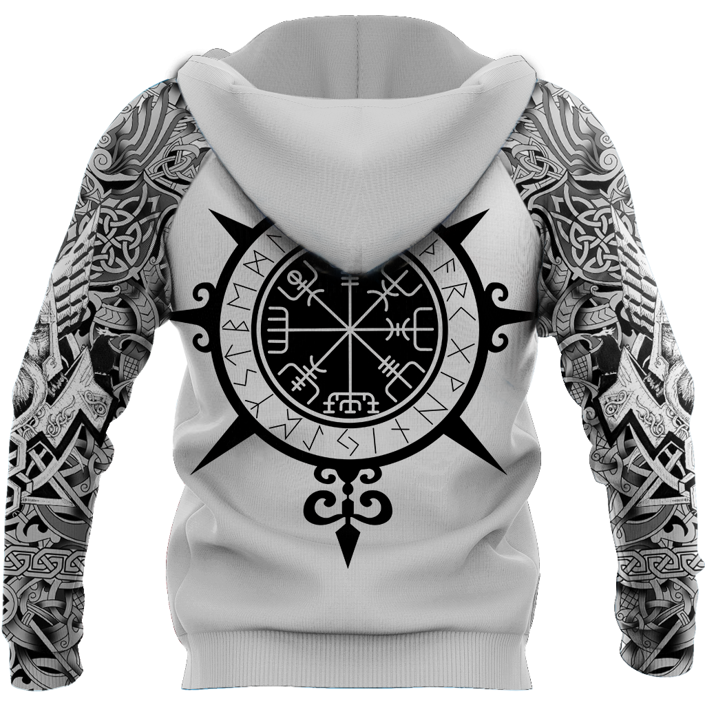 Viking Tattoo All-Over Print version 4.0-Apparel-HP Arts-Hoodie-S-Vibe Cosy™