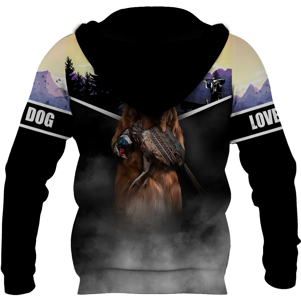 Pheasant Setter Hunting 3D All Over Printed Shirts For Men And Women JJ080203-Apparel-MP-Hoodie-S-Vibe Cosy™