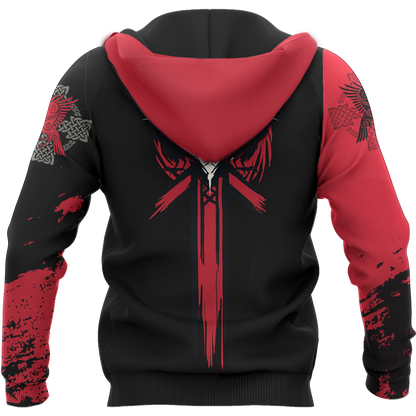 Viking Hoodie - Mjolnir (Thor's hammer)-Apparel-HP Arts-Hoodie-S-Vibe Cosy™