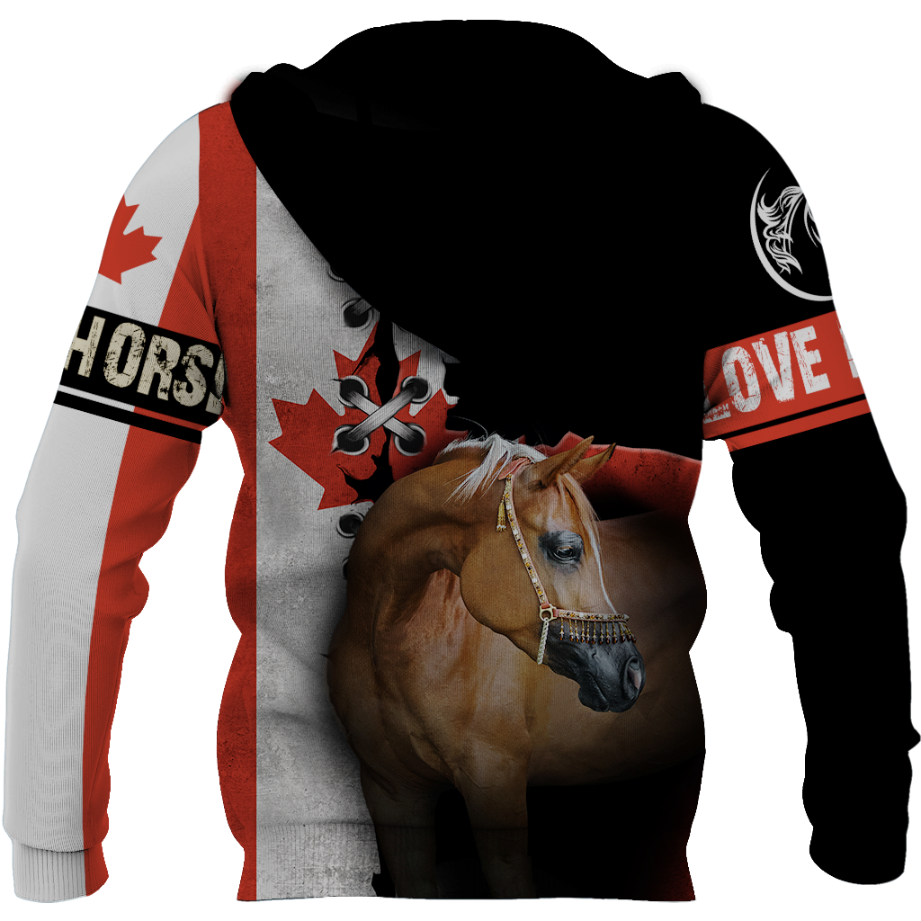 Love Horse 3D All over print for Men and Women shirt JJ040202-Apparel-NNK-Hoodie-S-Vibe Cosy™