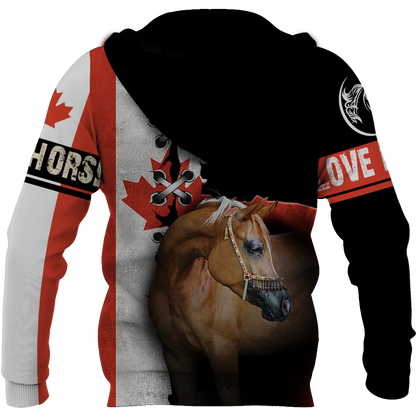 Love Horse 3D All over print for Men and Women shirt JJ040202-Apparel-NNK-Hoodie-S-Vibe Cosy™