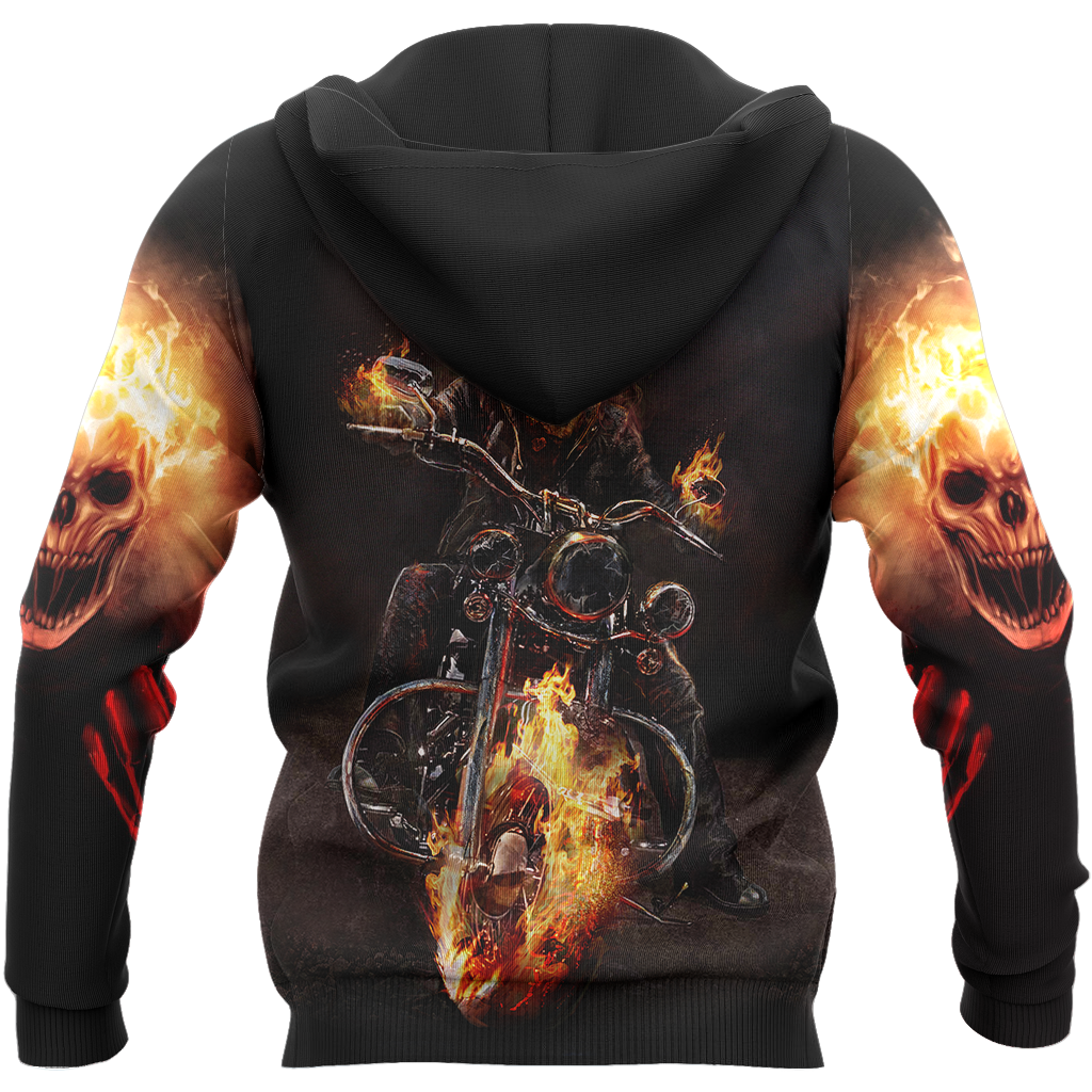 Ghost Rider Is Legendary PL201-Apparel-PL8386-Zipped Hoodie-S-Vibe Cosy™
