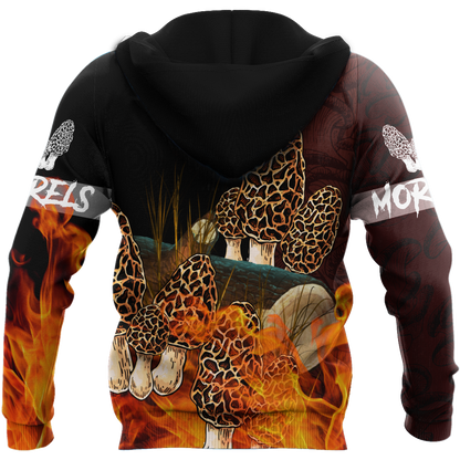 Beautiful Morels mushrooms 3D all over printing shirts for men and women TR260201-Apparel-Huyencass-Hoodie-S-Vibe Cosy™