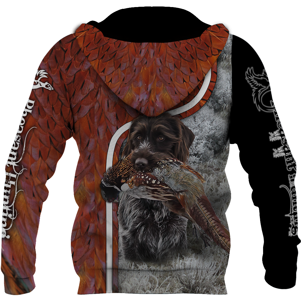 Pheasant Hunting Wirehaired Pointing Griffon 3D All Over Printed Shirts For Men And Women JJ170103-Apparel-MP-Hoodie-S-Vibe Cosy™