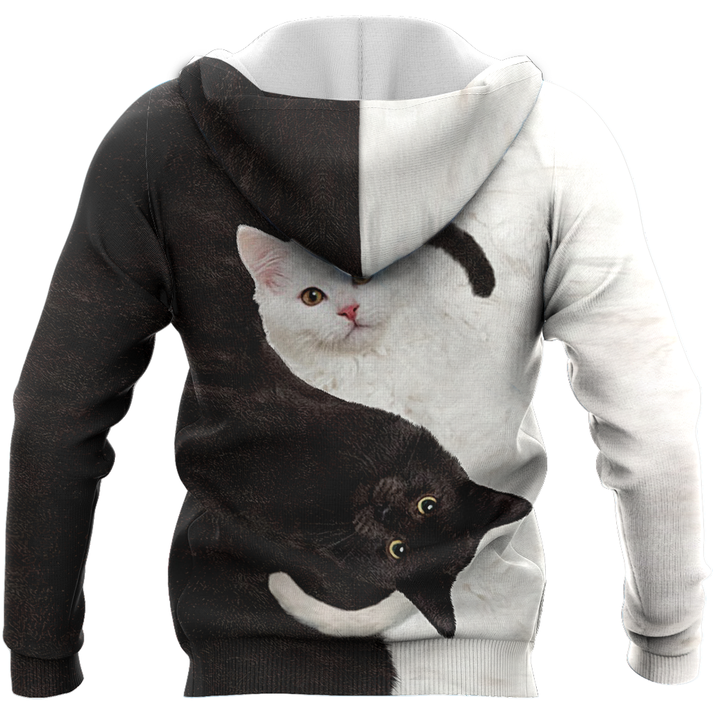 Yin Yang Black & White Cat Hoodie NNKC0-Apparel-NNK-Hoodie-S-Vibe Cosy™