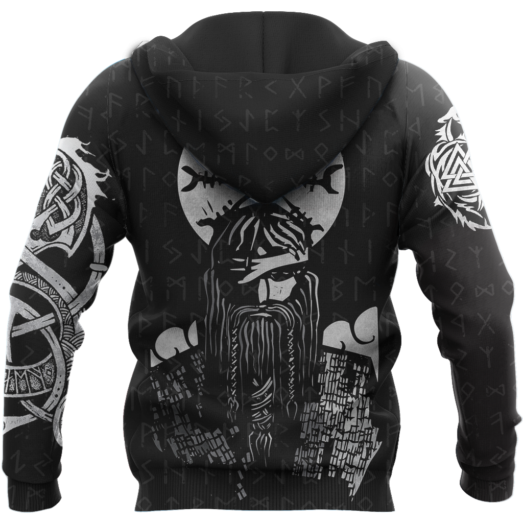 3D All Over Printed Viking Warrior Hoodie-Apparel-HP Arts-ZIPPED HOODIE-S-Vibe Cosy™