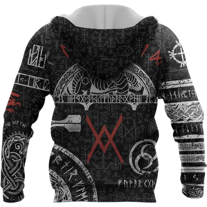3D All Over Printed Viking God of War-Apparel-HP Arts-Hoodie-S-Vibe Cosy™