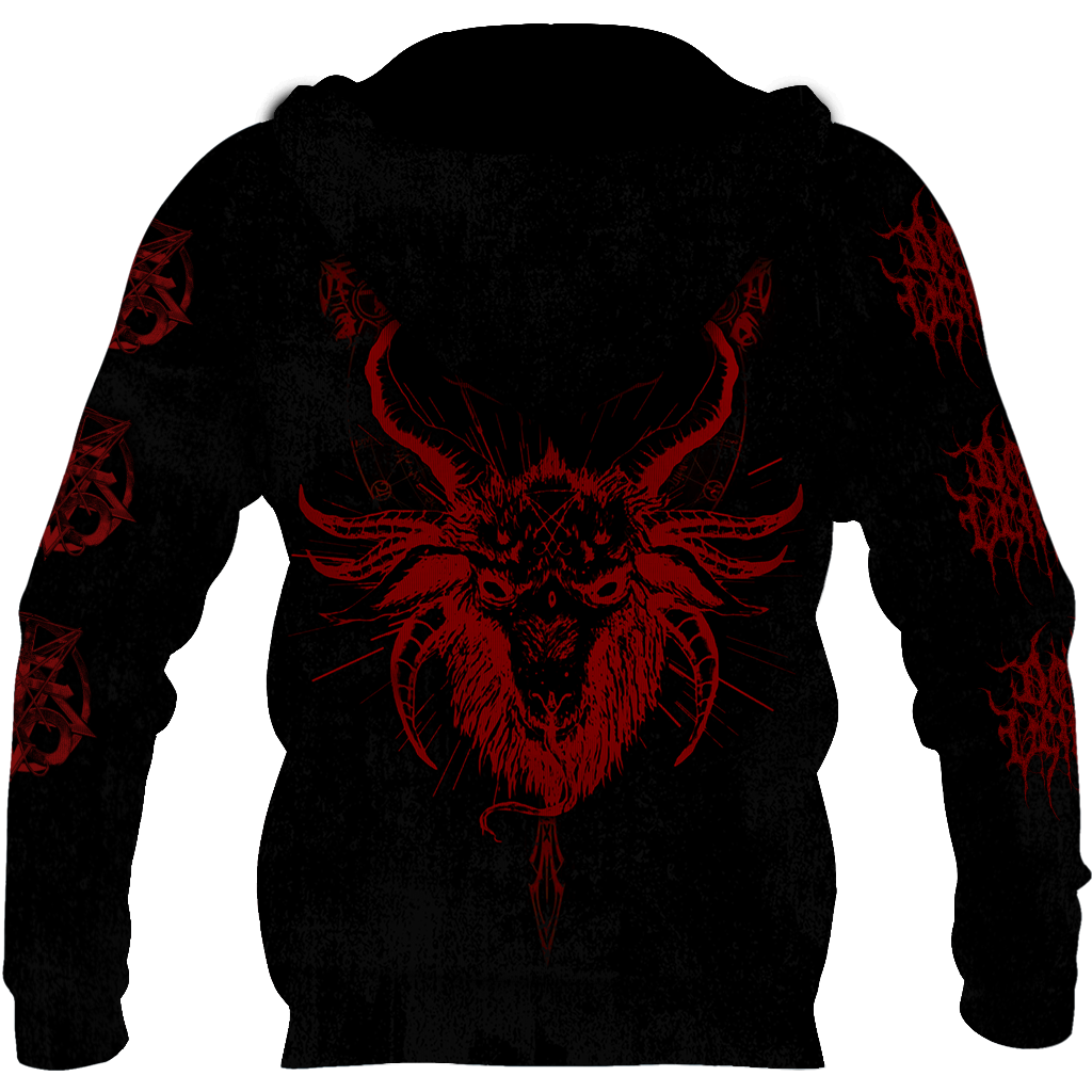 Satanic Devil All Over Printed Hoodie JJ290201-Apparel-MP-Hoodie-S-Vibe Cosy™
