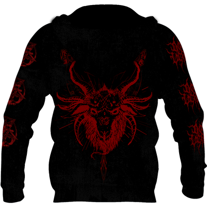 Satanic Devil All Over Printed Hoodie JJ290201-Apparel-MP-Hoodie-S-Vibe Cosy™