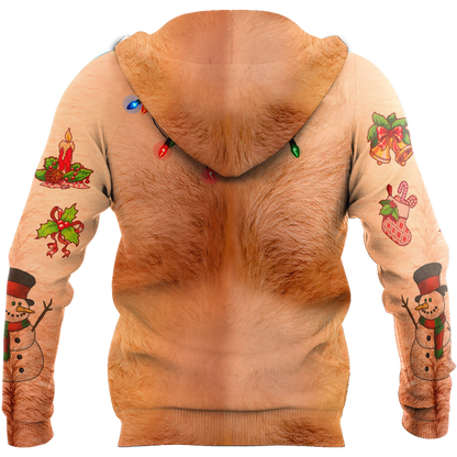 Real Skin Christmas Accessories All Over Printed Pi081001-Apparel-HP Arts-Hoodie-S-Vibe Cosy™