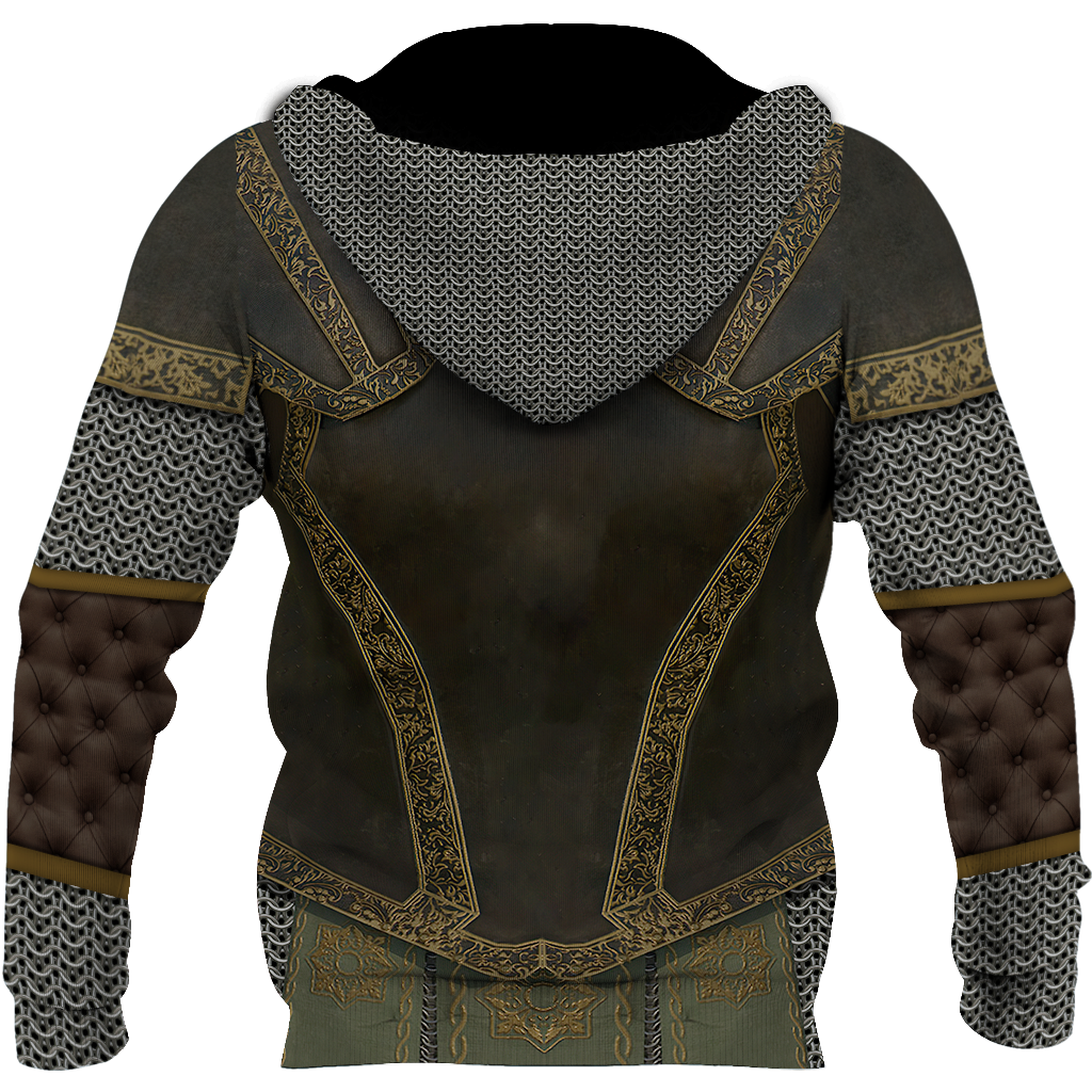 3D printed Knight Armor Tops MP810-Apparel-MP-Normal Hoodie-S-Vibe Cosy™