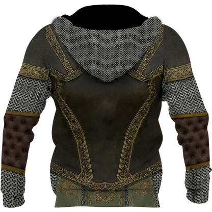 3D printed Knight Armor Tops MP810-Apparel-MP-Normal Hoodie-S-Vibe Cosy™