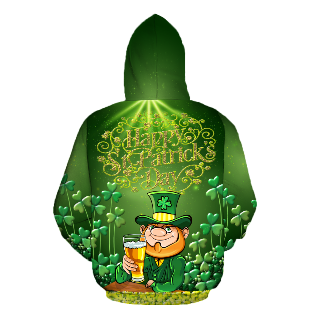 Happy St Patrick's Day Irish Hoodie T-Shirt Sweatshirt for Men and Women Pi170205-Apparel-NM-Hoodie-S-Vibe Cosy™