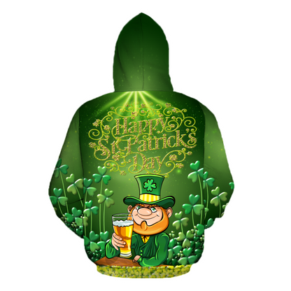 Happy St Patrick's Day Irish Hoodie T-Shirt Sweatshirt for Men and Women Pi170205-Apparel-NM-Hoodie-S-Vibe Cosy™