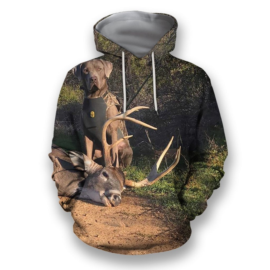 All Over Printed Deer Hunting H844B-Apparel-HbArts-Hoodie-S-Vibe Cosy™