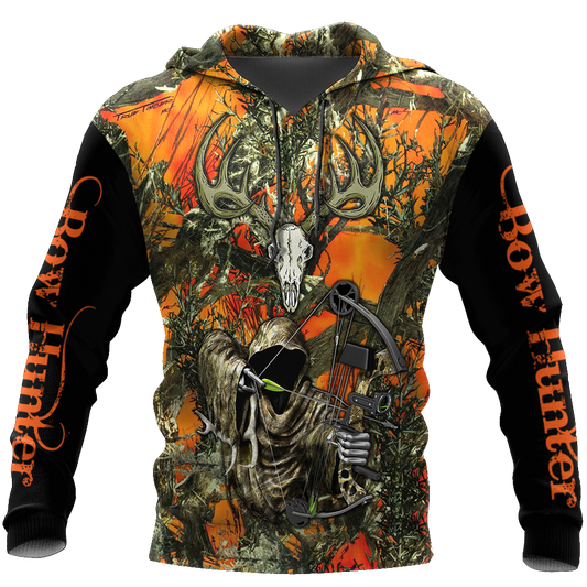 3D All Over Printed Grim Reaper Bow Hunter Camo-Apparel-HP Arts-Hoodie-S-Vibe Cosy™